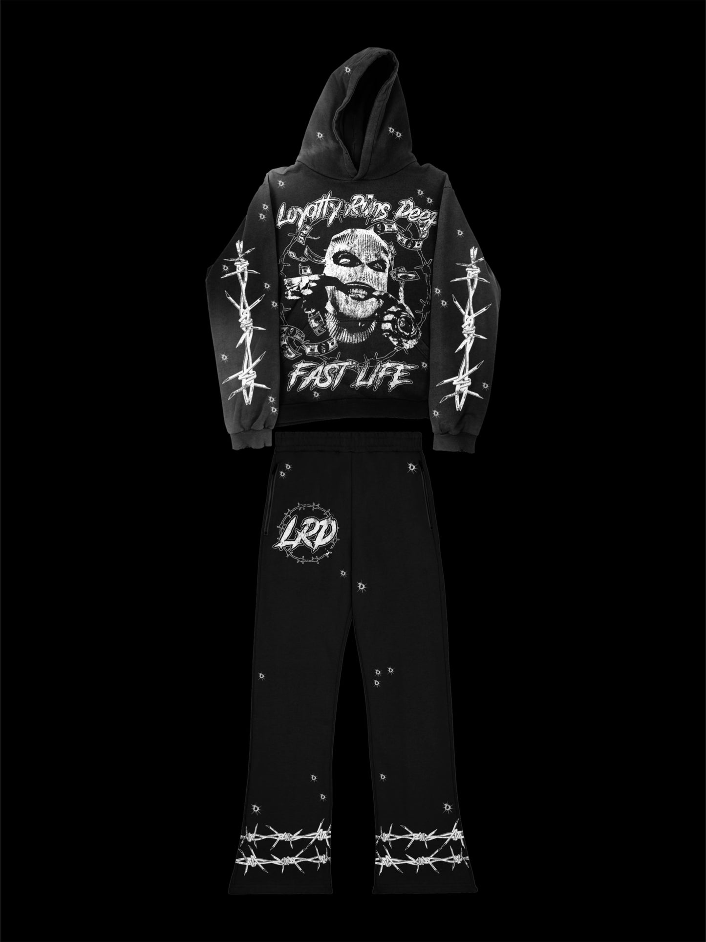 Fast Life flared outfit